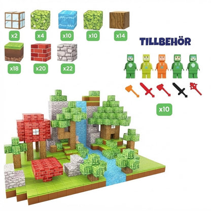 Bloxy magnetiska 3D-byggklossar