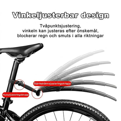 Infeldbart och justerbart stänkskärmskit för cykel