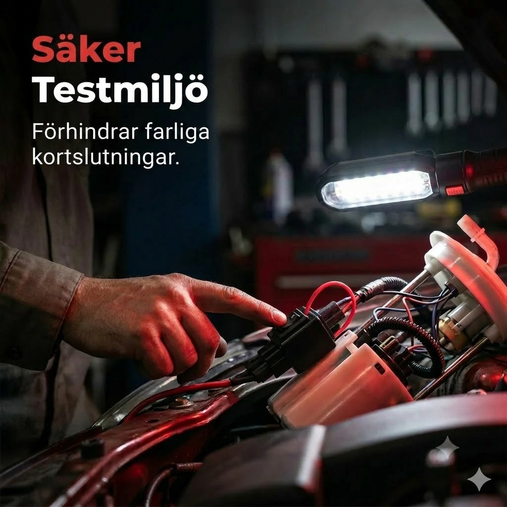 Testkit för bilreläer med startkablar