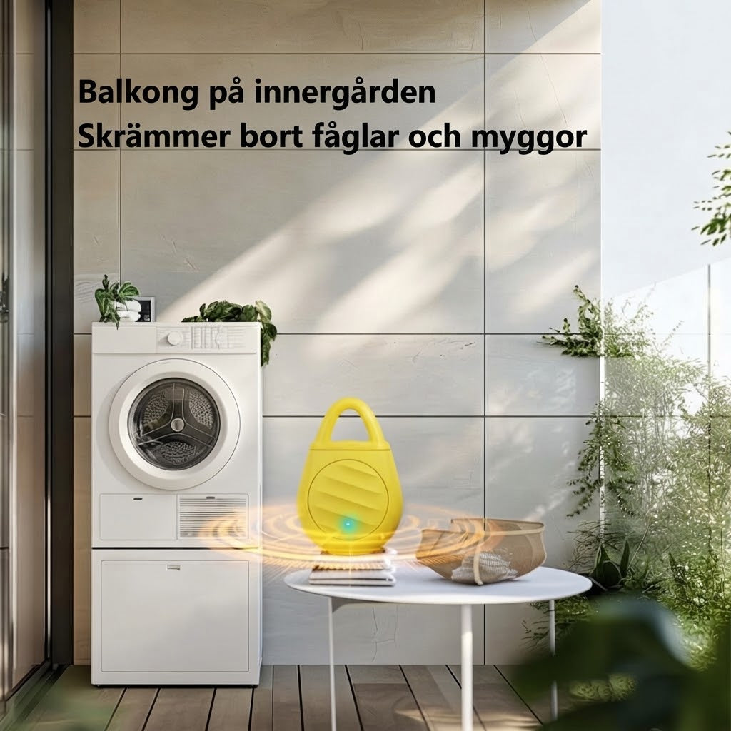 Ultraljudsfågelskrämma för trädgård och balkong