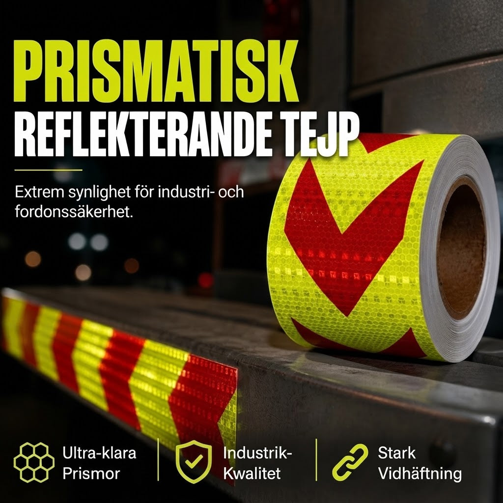 Vattentät självhäftande reflekterande piltejp 5 meter