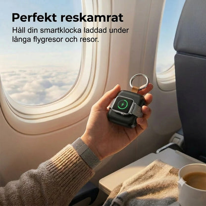 Kompakt magnetisk powerbank för smartklocka 1 200 mAh med nyckelring