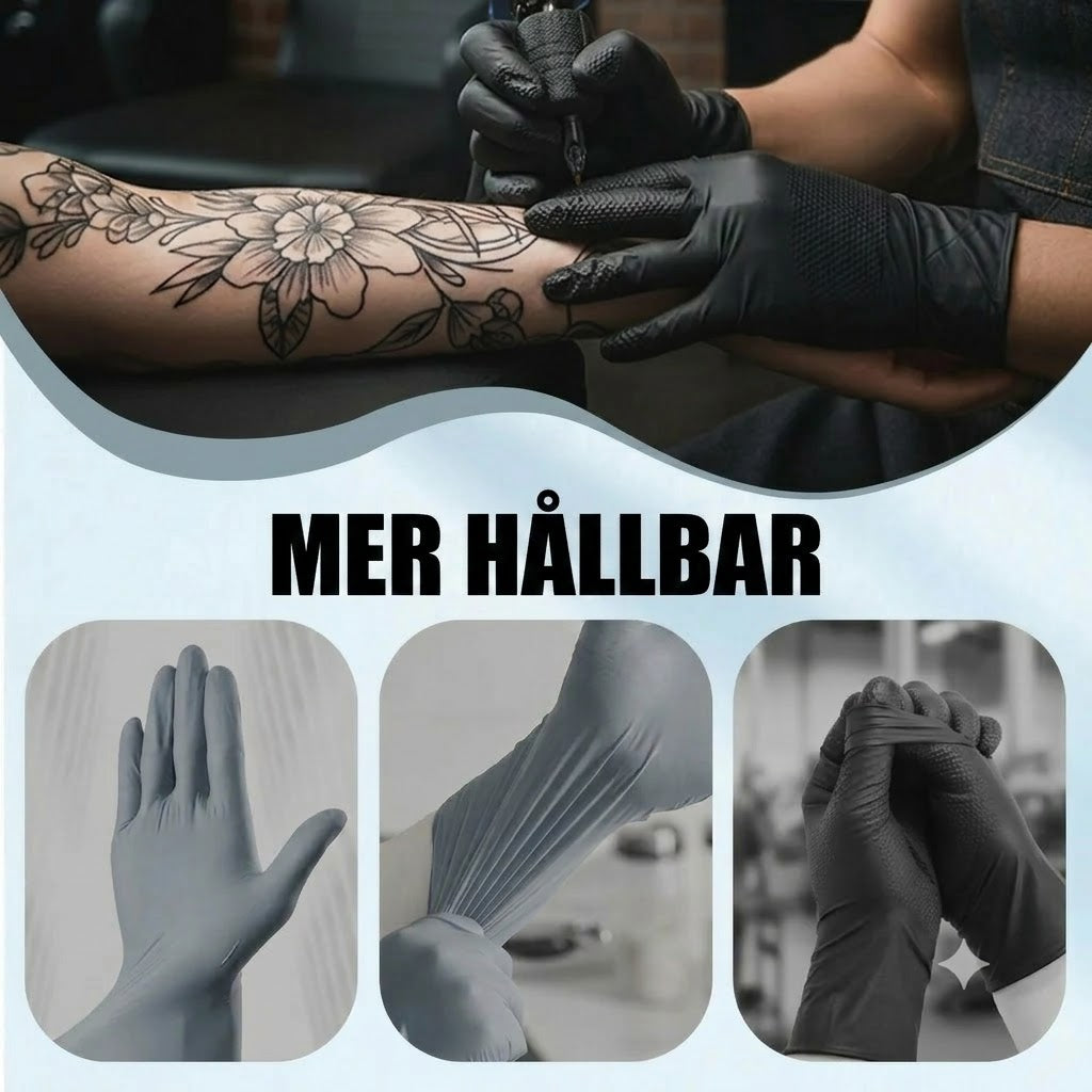 Puderfria nitrilhandskar – 100-pack