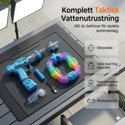 Ljusupplyst regnbågsvattenpistol