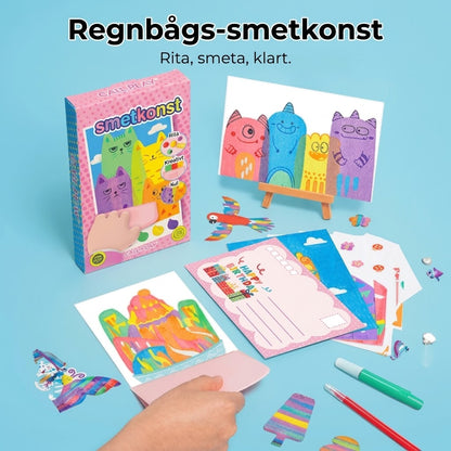 DIY regnbågsskrapbilder 35-pack