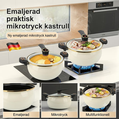 Emaljerad tryckkokare för mikrovågsugn 7 liter