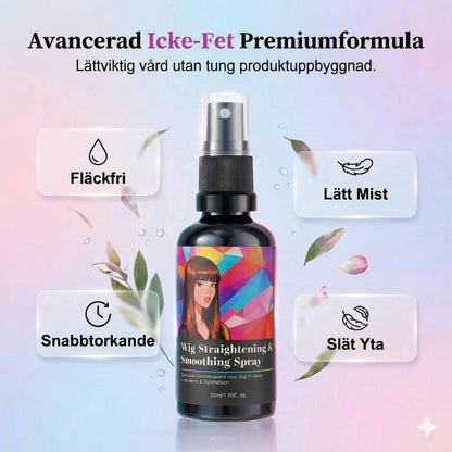 Hårspray för plattning och utslätning av peruker