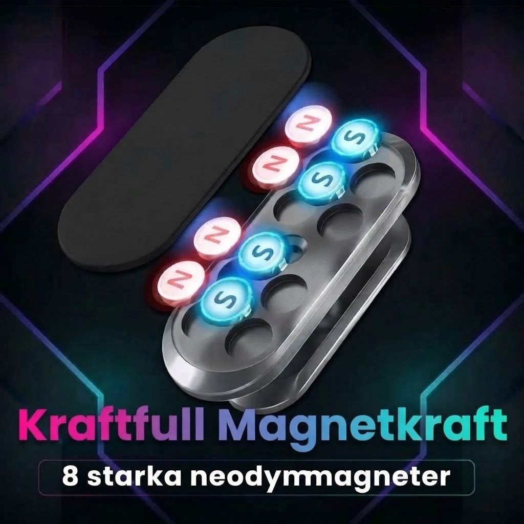 Flexibel magnetisk mobilhållare för bil
