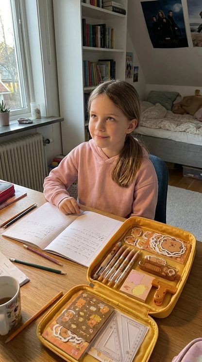 Kapibara skolset med organizer 50 delar