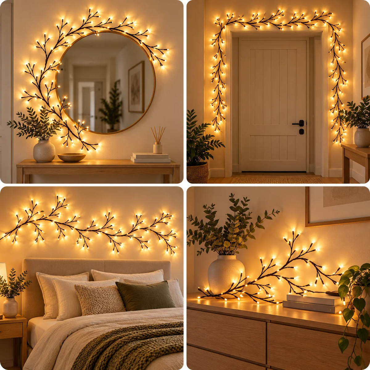 Twinkle Wood LED-dekorationsgrenar
