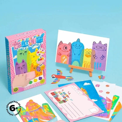 DIY regnbågsskrapbilder 35-pack