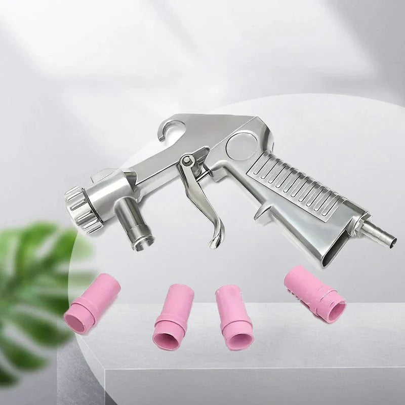 Multifunktionell sandblästringspistol med 4 keramiska munstycken