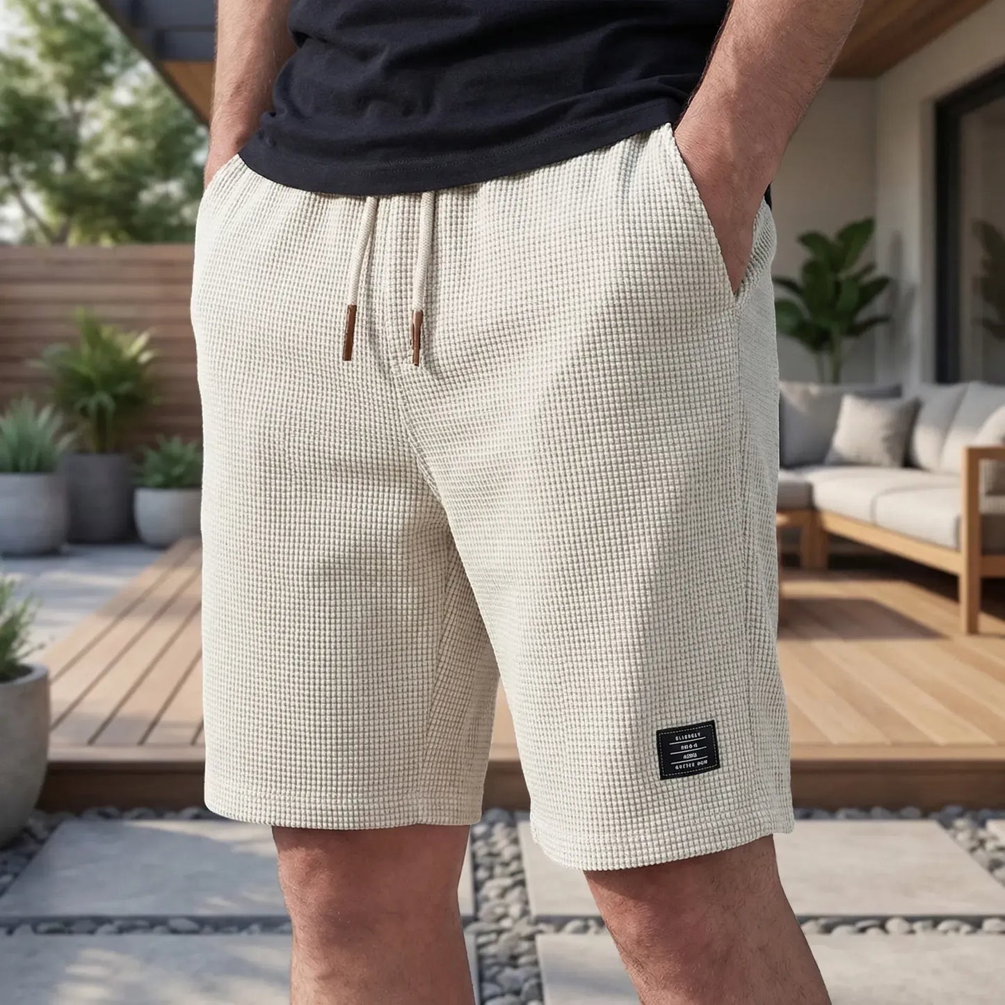 Herrshorts med resårmidja