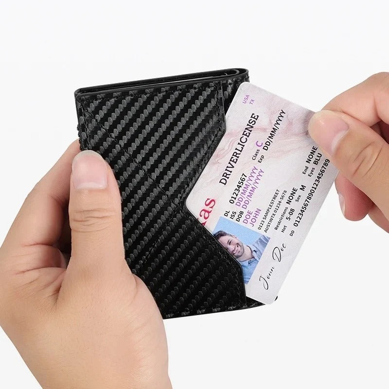 Slimmad herrplånbok med RFID-skydd