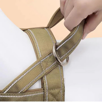 Robust taktisk hundsele med handtag