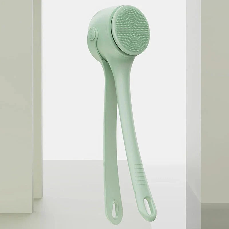 Elektrisk badborste med långt skaft för djuprengöring och exfoliering