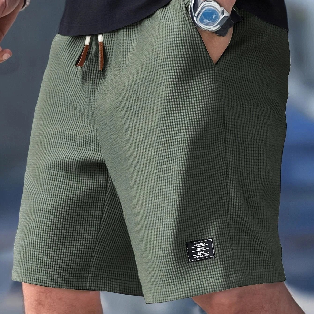 Herrshorts med resårmidja