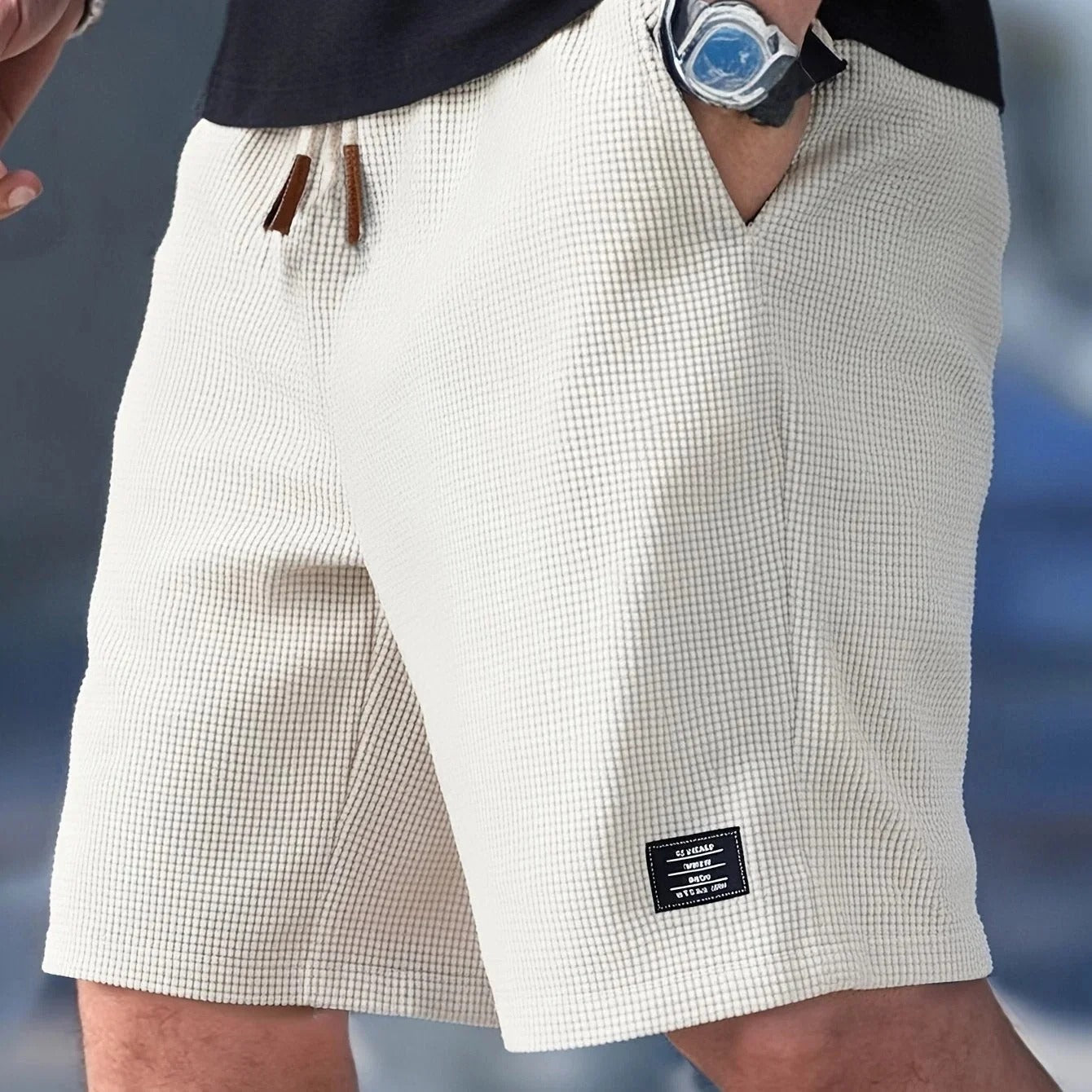 Herrshorts med resårmidja