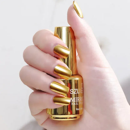 Vattenbaserat nagellack med metallisk spegeleffekt