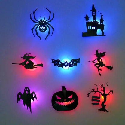 Självlysande Halloween-väggdekaler