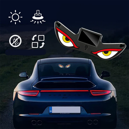 Häftiga solcellsdivna LED-demon eyes