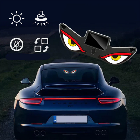 Häftiga solcellsdivna LED-demon eyes