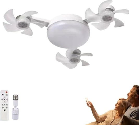 AirDrone takfläkt med LED-belysning och fjärrkontroll