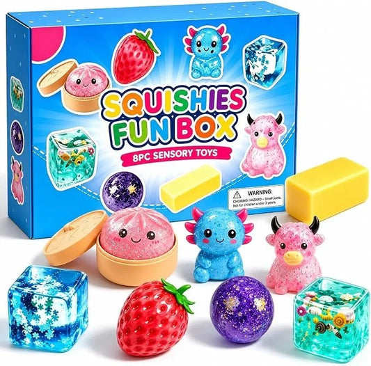 Squishy Fun Box mysterybox med 8 squishies