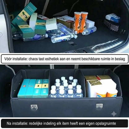 Hopfällbar bagageutrymmesorganisatör
