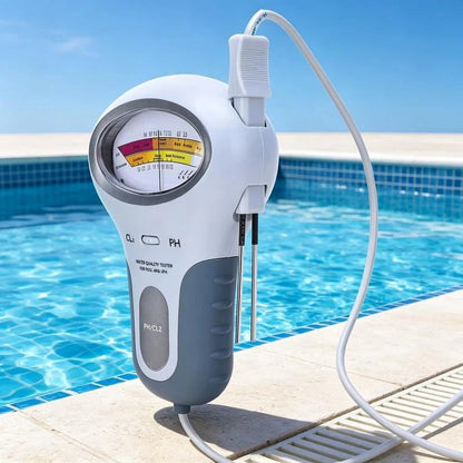 Digital pooltestare för pH och klor