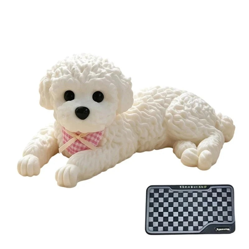 Teddyhund antistress-squishy med halkfri matta