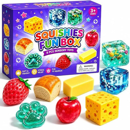 Squishy Fun Box mysterybox med 8 squishies