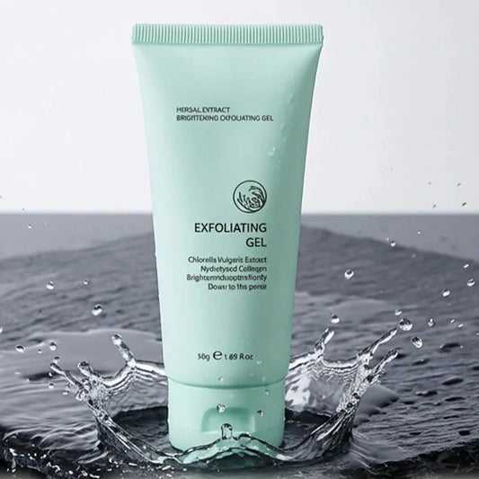 Exfolierande gel med örtextrakt för lyster