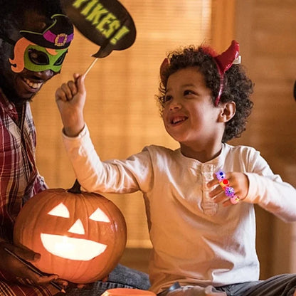 50-pack LED-ringar för halloween