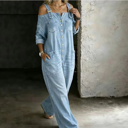 Jumpsuit med Vida Ben och Sidfickor