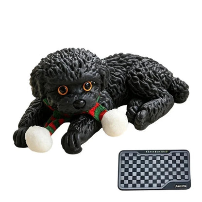 Teddyhund antistress-squishy med halkfri matta
