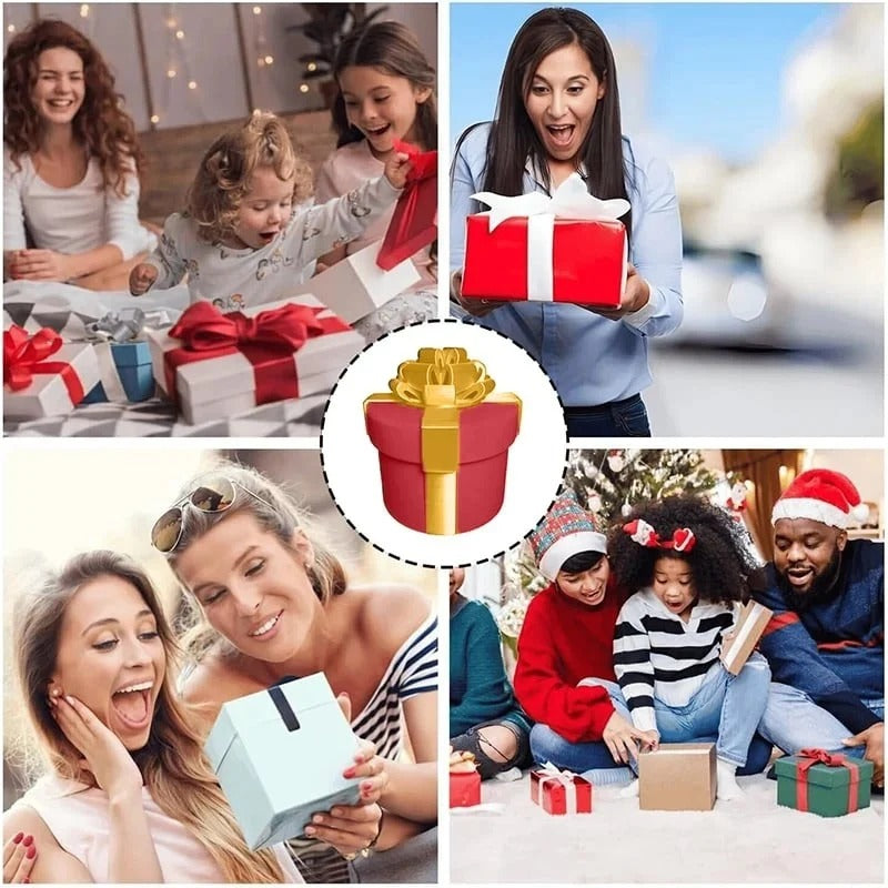 Skämtpresentask med 10 lager skruvar