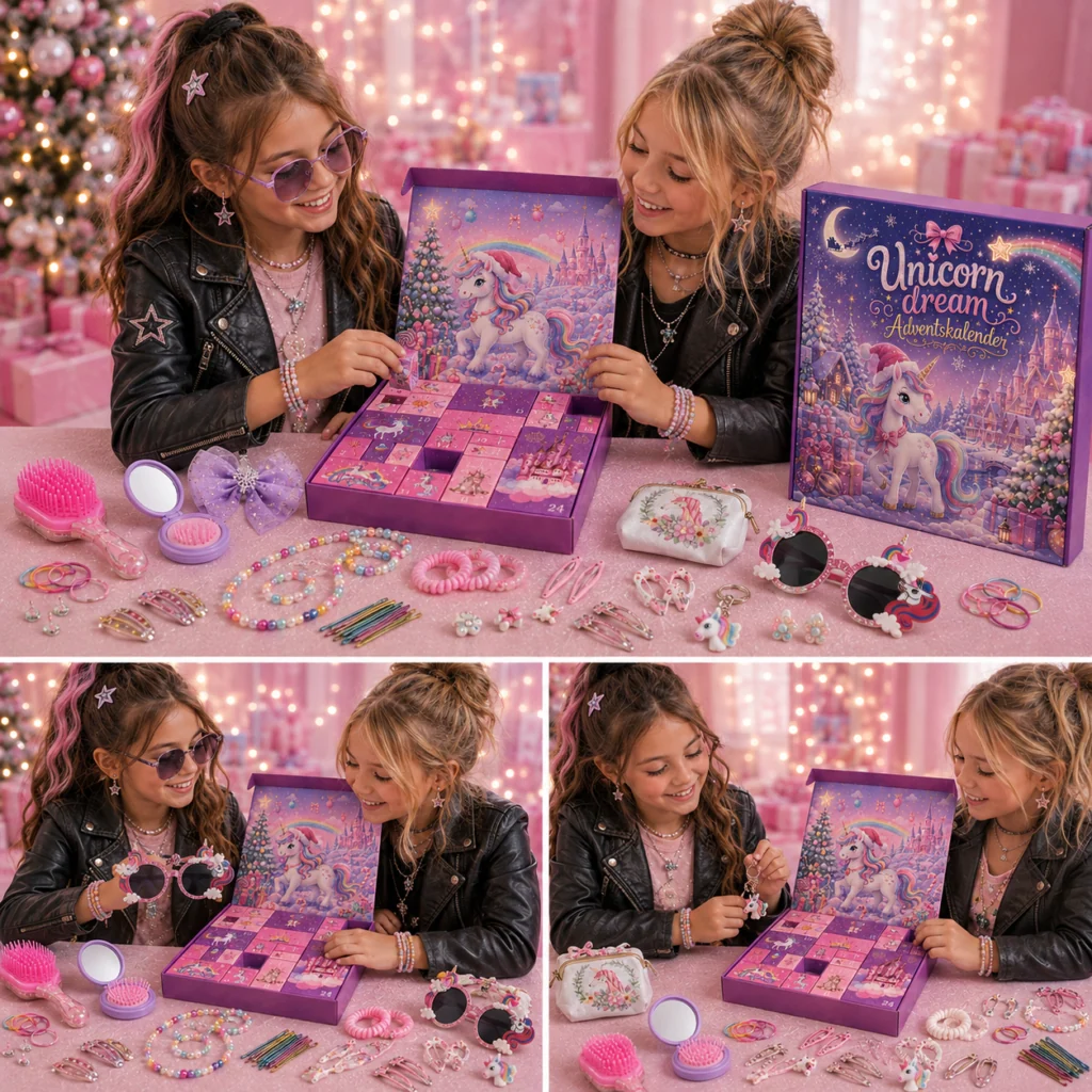 Enhörningsadventskalender för barn