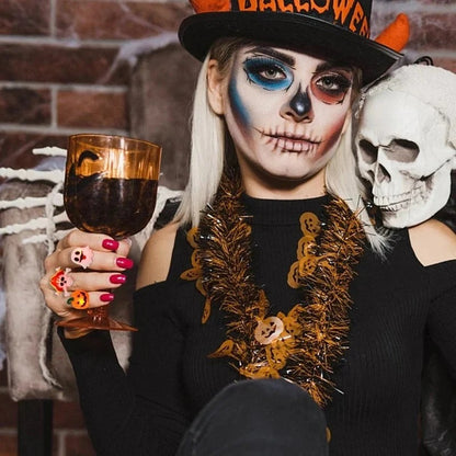 50-pack LED-ringar för halloween
