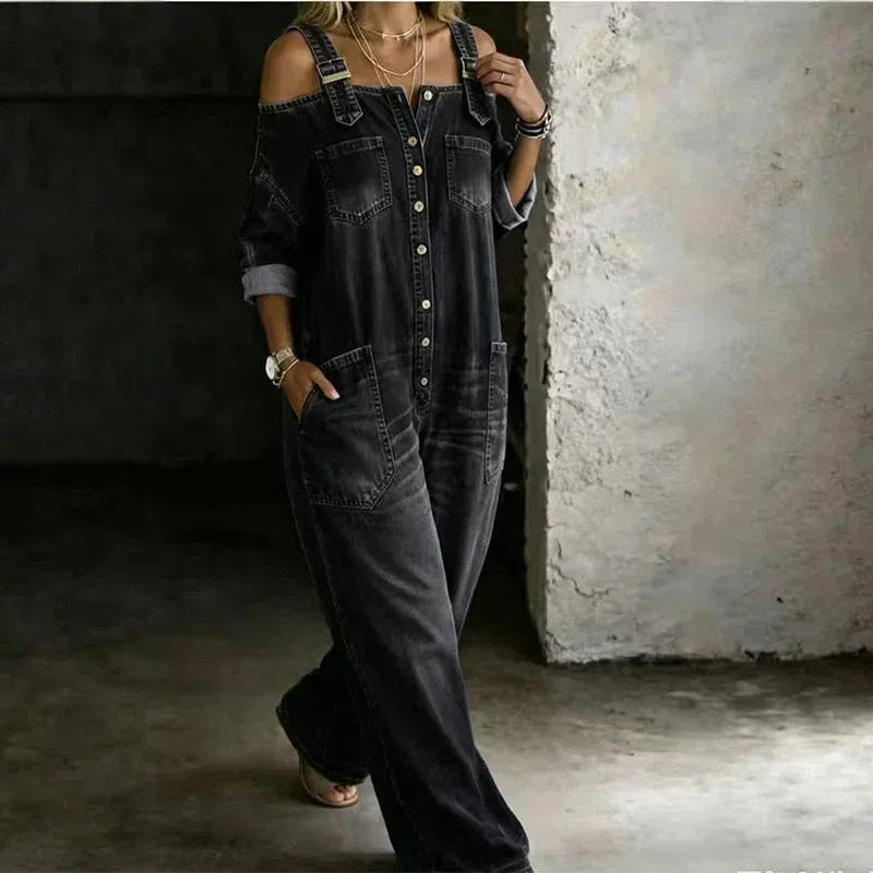Jumpsuit med Vida Ben och Sidfickor