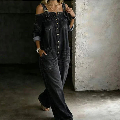 Jumpsuit med Vida Ben och Sidfickor