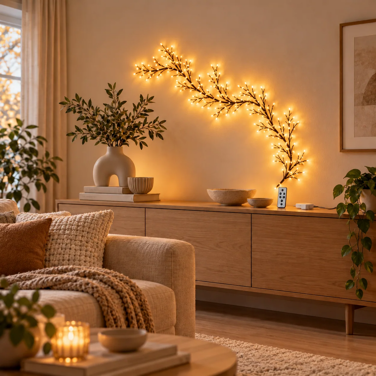 Twinkle Wood LED-dekorationsgrenar