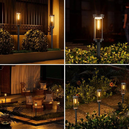 Solcellsbelysning för trädgården – Retrodesign, 12–14 timmars belysning & IP65-vattentät