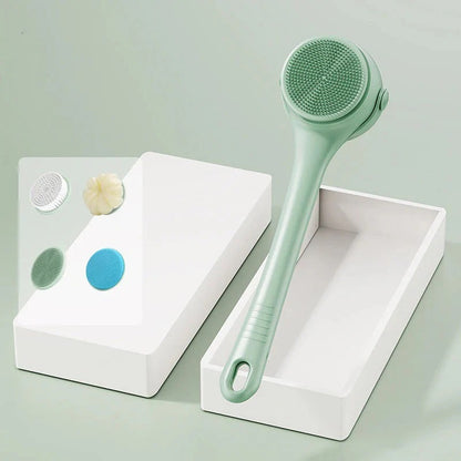 Elektrisk badborste med långt skaft för djuprengöring och exfoliering