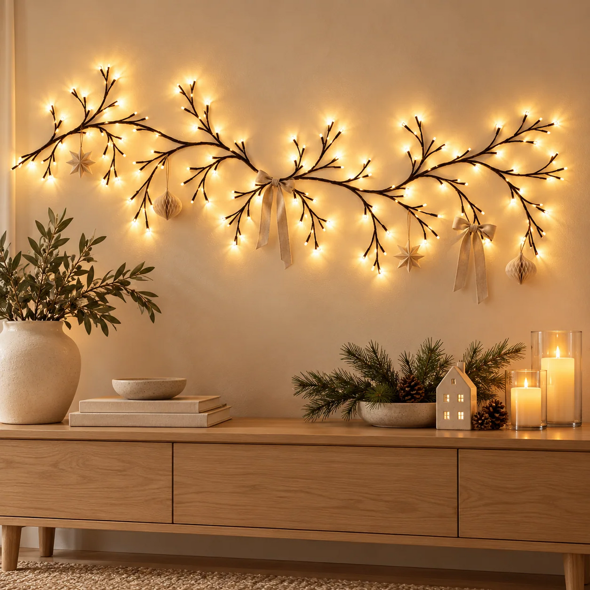 Twinkle Wood LED-dekorationsgrenar
