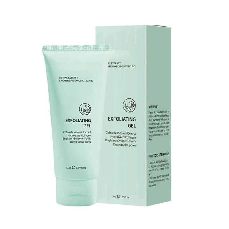 Exfolierande gel med örtextrakt för lyster