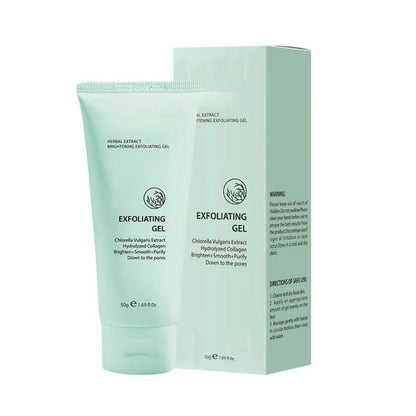 Exfolierande gel med örtextrakt för lyster