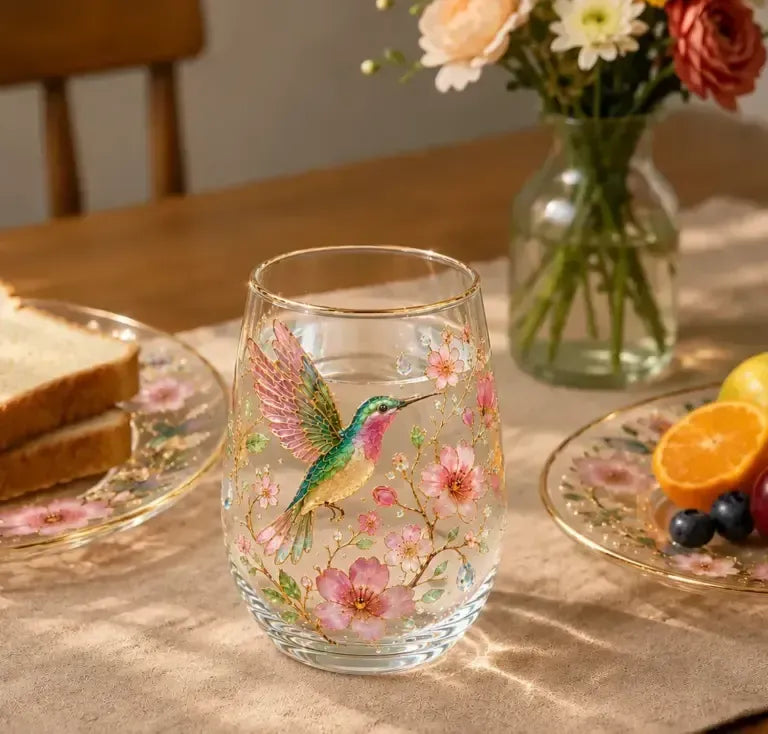 Sommarmorgon - Kolibri-dricksglas