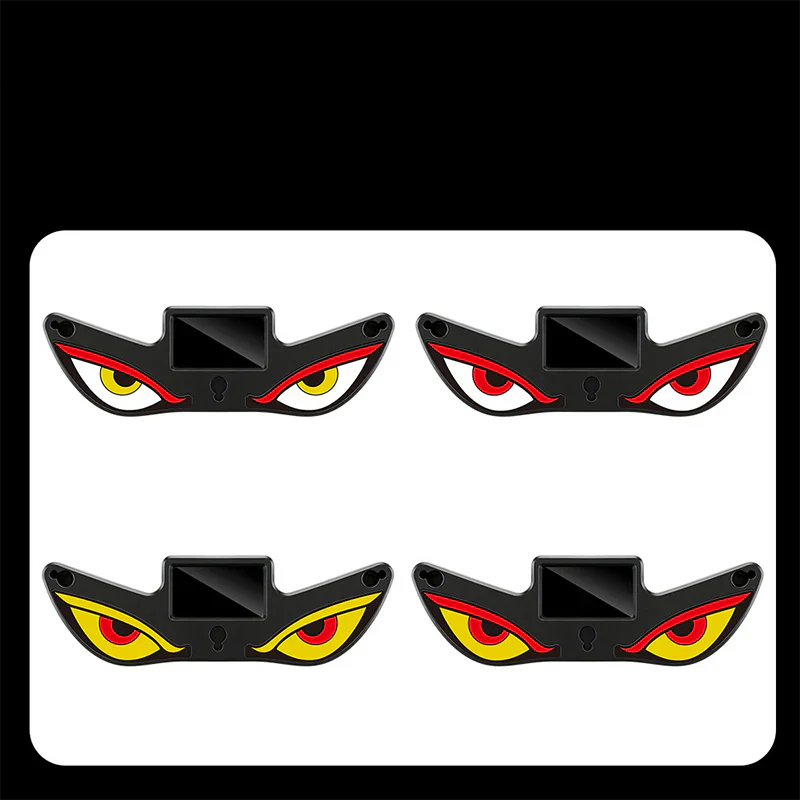 Häftiga solcellsdivna LED-demon eyes