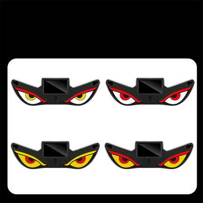 Häftiga solcellsdivna LED-demon eyes